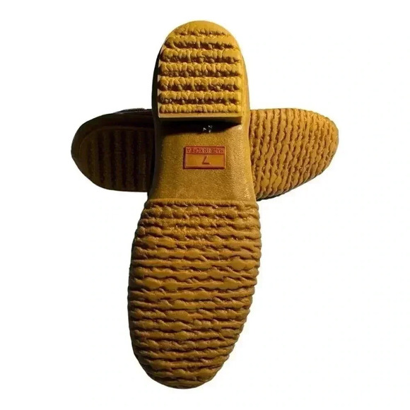 Sporto Women's‎ Brown Waterproof Rain Boots Size 7 Ankle Lace-Up - Picture 5 of 5